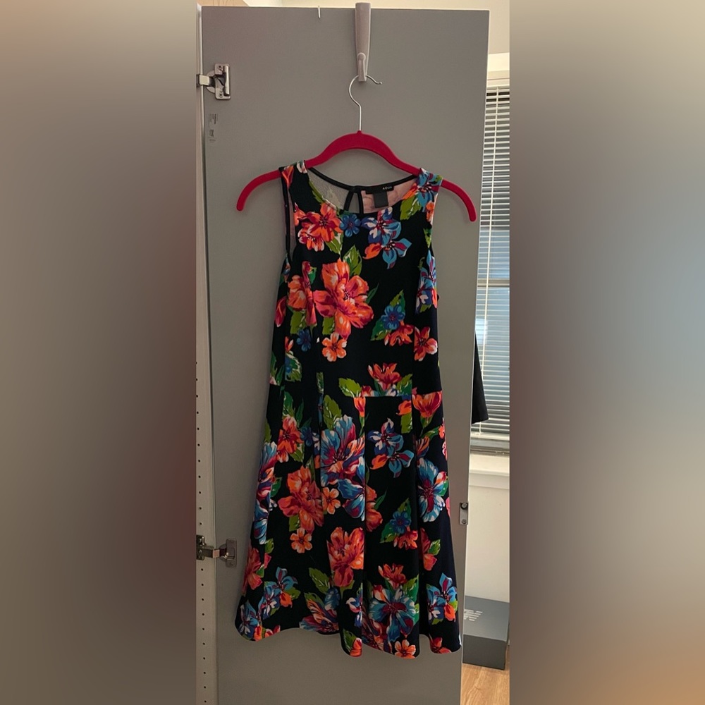 Aqua Scuba Fit and Flare Dress